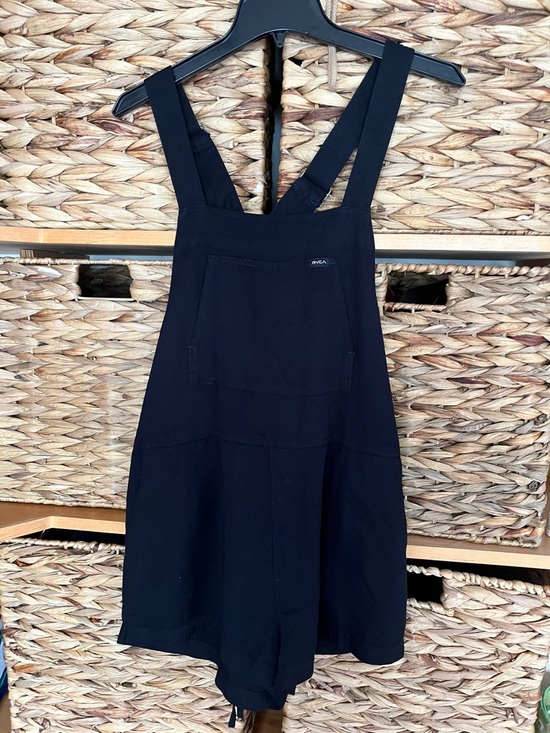 RVCA Pants - RVCA Black Short Overalls Romper